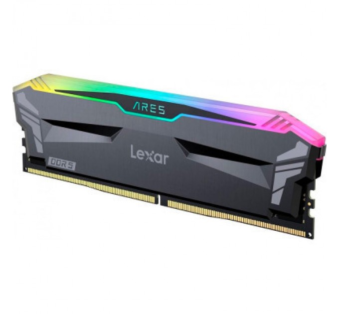 Lexar Модуль пам'яті для комп'ютера DDR5 32GB (2x16GB) 6000 MHz Ares RGB Black Lexar (LD5BU016G-R6000GDLA)
