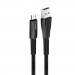 ColorWay Дата кабель USB 2.0 AM to Micro 5P 1.0m zinc alloy + led black ColorWay (CW-CBUM035-BK)
