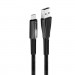 ColorWay Дата кабель USB 2.0 AM to Type-C 1.0m zinc alloy + led black ColorWay (CW-CBUC035-BK)