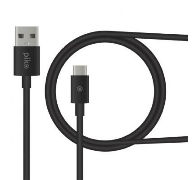 Дата кабель USB 2.0 AM to Type-C 1.2m black Piko (1283126489174)