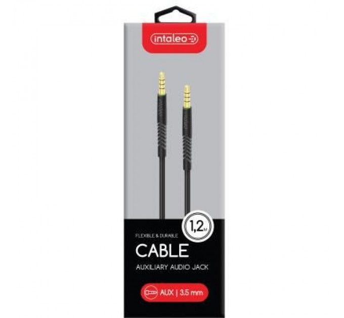 Intaleo Дата кабель Кабель синхронізації Intaleo CBFLEXA1 AUX 1,2м (чорний) Intaleo (1283126487538)