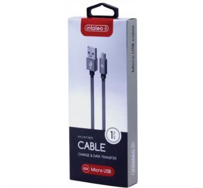 Дата кабель USB 2.0 AM to Micro 5P 1.0m CBGNYM1 grey Intaleo (1283126477676)