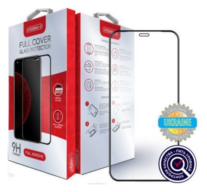 Intaleo Скло захисне Intaleo Full Glue Apple iPhone 12 (black) (1283126506406)