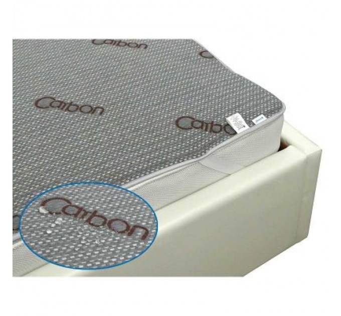 Руно Наматрацник Руно Водонепроникний на гумці Carbon 160х200 см (827Carbon)