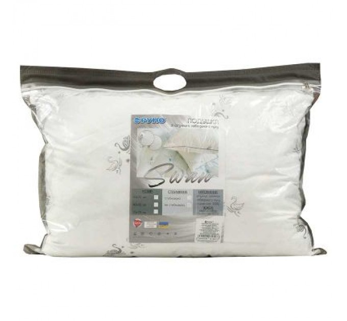 Руно Подушка Руно зі штучного лебединого пуху Silver Swan 50х70 см (310.52_Silver Swan)