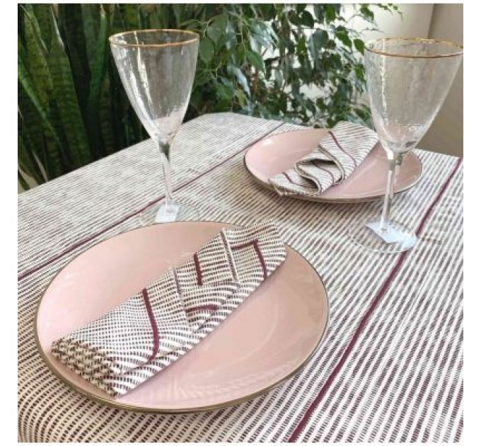 Прованс Доріжка на стіл Прованс Avantime Міраж Бордо 40х140 см (17313)