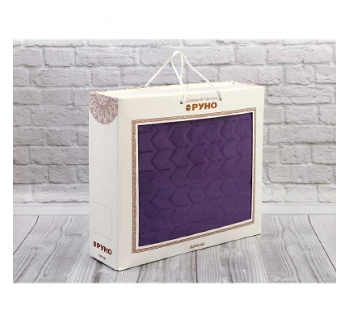 Покривало Руно двостороннє VeLour Фіолетове 180 х 220 см (340.55_Violet)