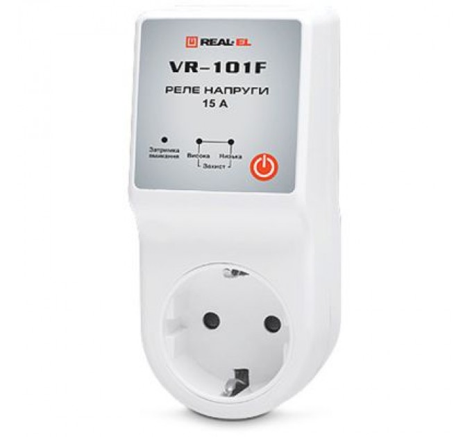 REAL-EL Реле напруги REAL-EL VR-101F, white (EL122300009)