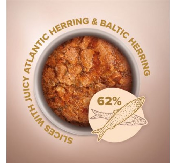 Club 4 Paws Вологий корм для кішок Club 4 Paws Paws Selection Преміум Шматочки з оселедцем та салакою в желе 80 г (4820215368025)