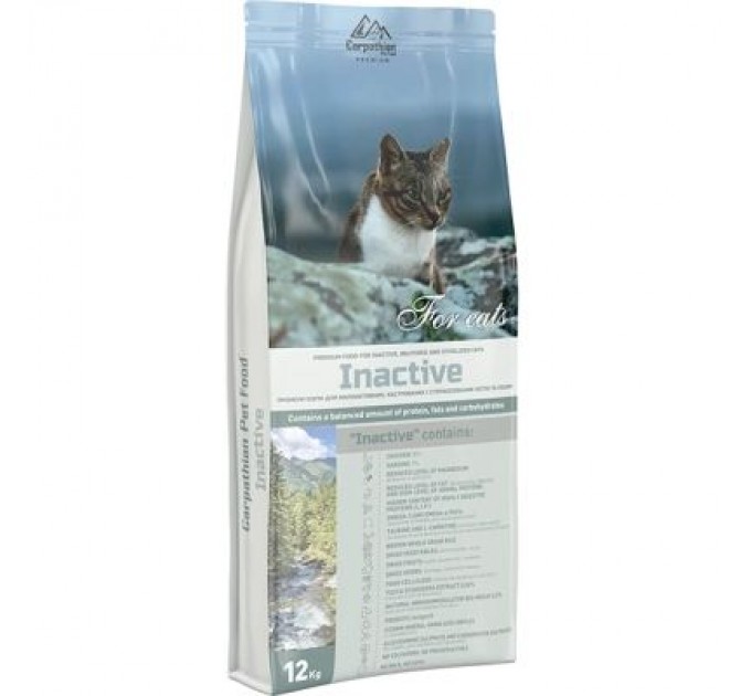 Carpathian Pet Food Сухий корм для кішок Carpathian Pet Food Inactive 12 кг (4820111140770)