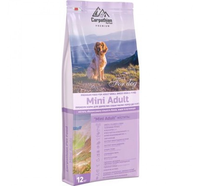 Сухий корм для собак Carpathian Pet Food Mini Adult 12 кг (4820111140688)