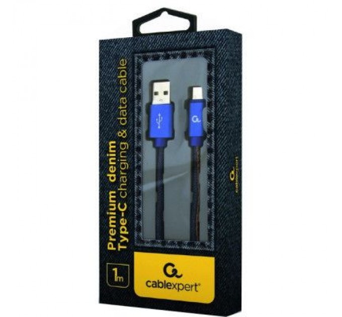 Cablexpert Дата кабель USB 2.0 AM to Type-C 1.0m corner Cablexpert (CC-USB2J-AMCML-1M-BL)