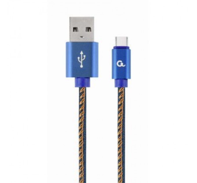 Cablexpert Дата кабель USB 2.0 AM to Type-C 1.0m corner Cablexpert (CC-USB2J-AMCML-1M-BL)
