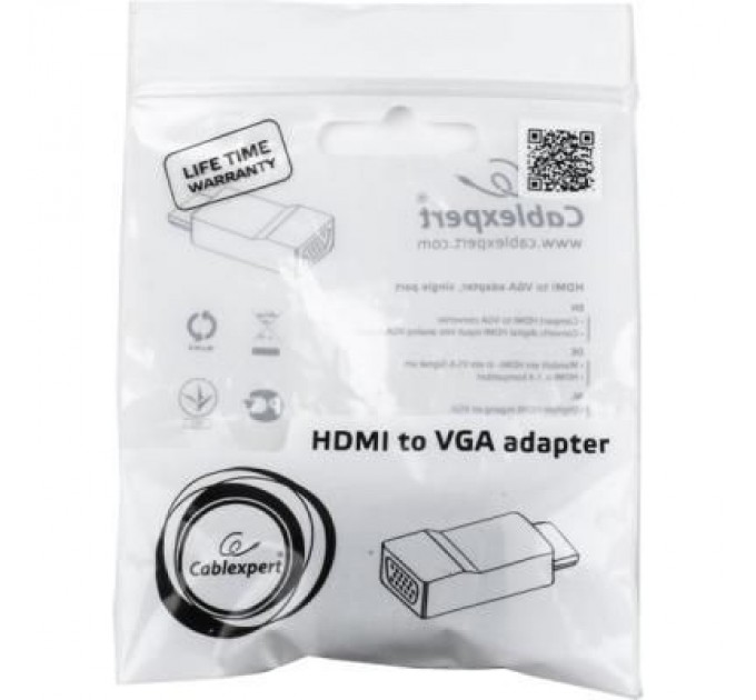 Cablexpert Перехідник HDMI to VGA Cablexpert (A-HDMI-VGA-001)