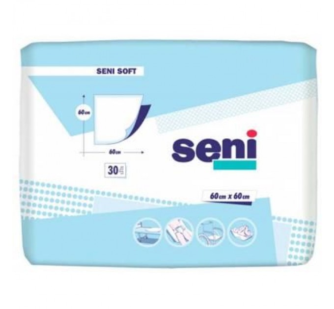 Seni Пелюшки для малюків Seni Soft 60x60 см 30 шт (5900516691288)
