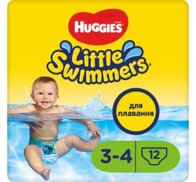 Huggies Підгузки Huggies Little Swimmer 3-4 (7-15 кг) 12 шт (36000183399)