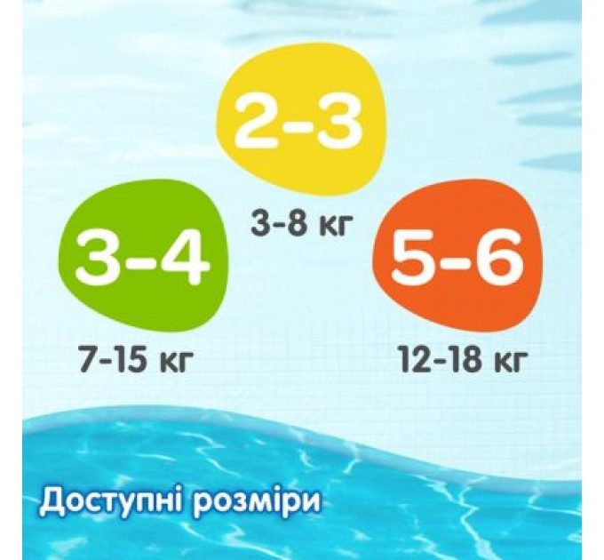 Huggies Підгузки Huggies Little Swimmer 3-4 (7-15 кг) 12 шт (36000183399)