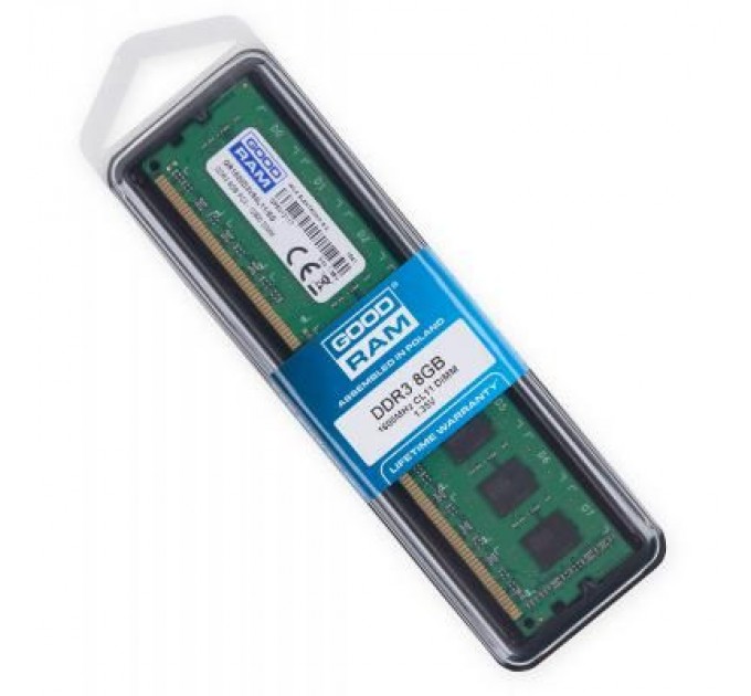 Модуль пам'яті для комп'ютера DDR3L 8GB 1600 MHz Goodram (GR1600D3V64L11/8G)
