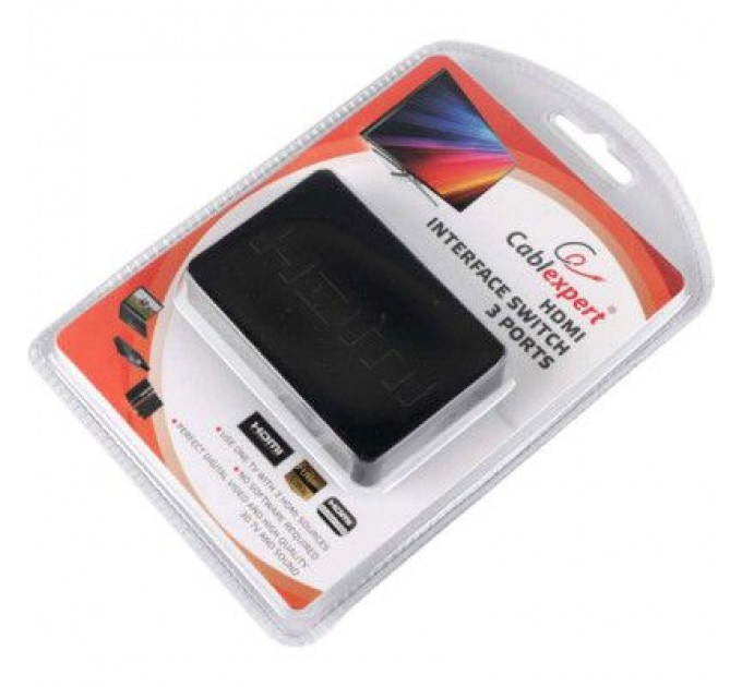 Cablexpert Комутатор відео Cablexpert HDMI v. 1.4 (3 вх, 1 вых) (DSW-HDMI-34)