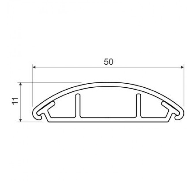 Kopos Короб Kopos напольний LO 50_LD 1 метр (куски по 2 метри) (LO 50 LD)