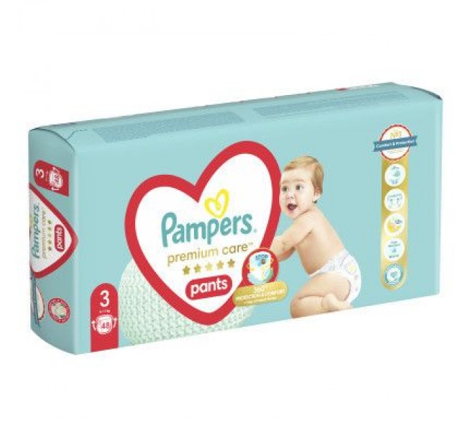 Pampers Підгузки Pampers Premium Care Pants Midi Розмір 3 (6-11 кг) 48 шт (8001090759795)
