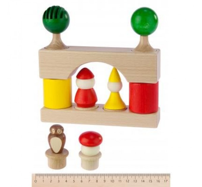 Nic Конструктор Nic cubio деревянный 17 эл. (NIC2115)