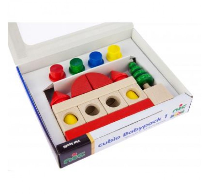 Nic Конструктор Nic cubio деревянный 20 эл. (NIC2111)