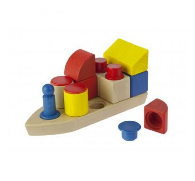 Nic Конструктор Nic cubio деревянный Кораблик (NIC2131)
