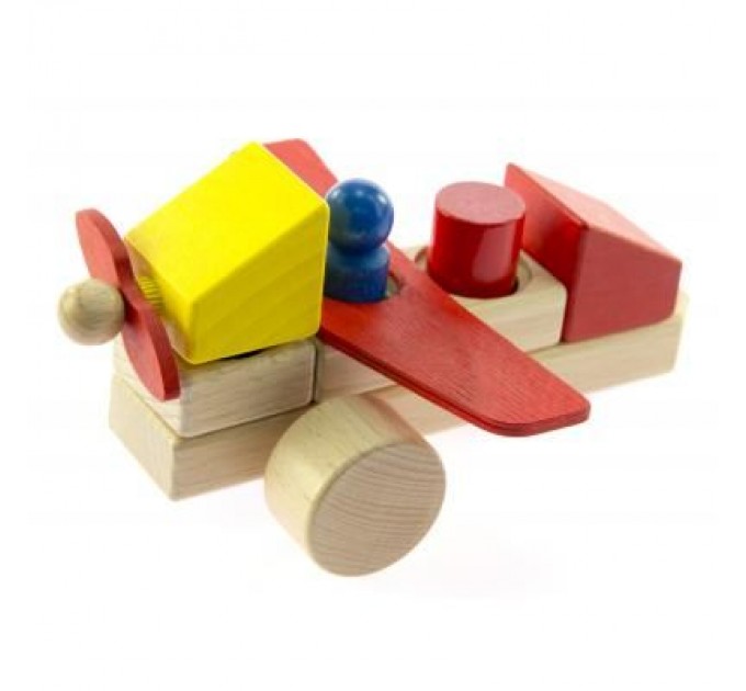 Nic Конструктор Nic cubio деревянный Самолет (NIC2132)