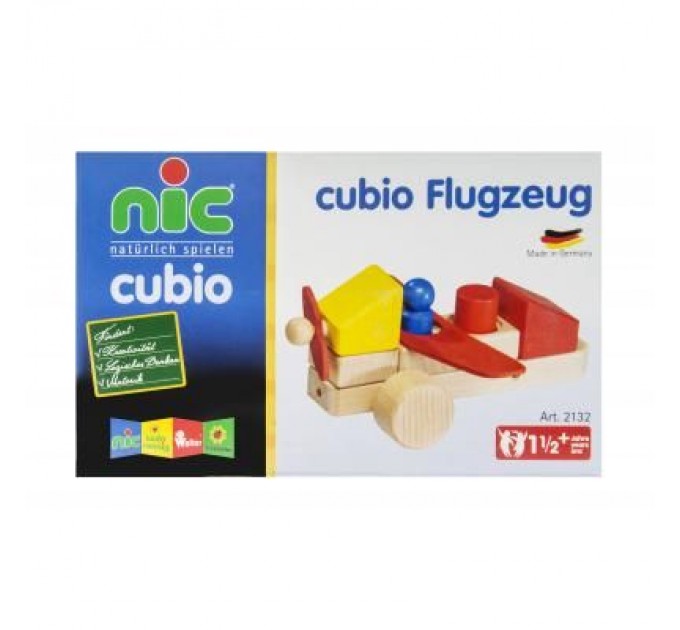 Nic Конструктор Nic cubio деревянный Самолет (NIC2132)