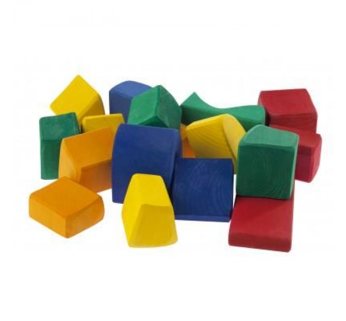 Nic Конструктор Nic деревянный Большой цветной 17 эл. (NIC523287)