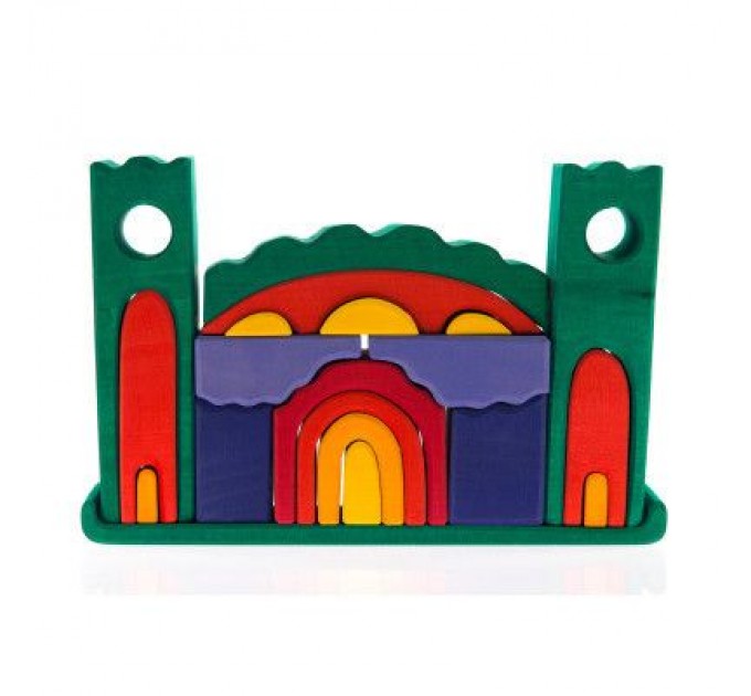 Nic Конструктор Nic деревянный Все в замке зеленый (NIC523269)