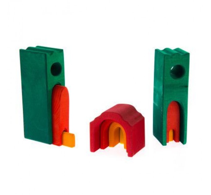 Nic Конструктор Nic деревянный Все в замке зеленый (NIC523269)