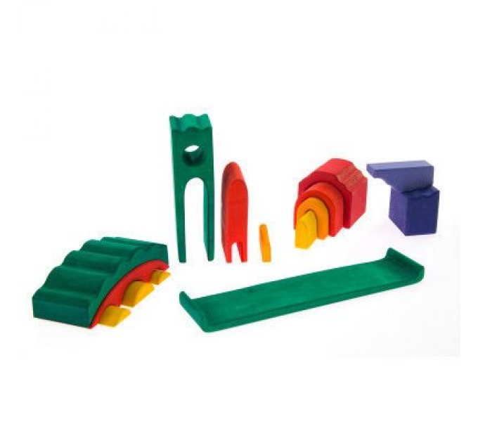 Nic Конструктор Nic деревянный Все в замке зеленый (NIC523269)