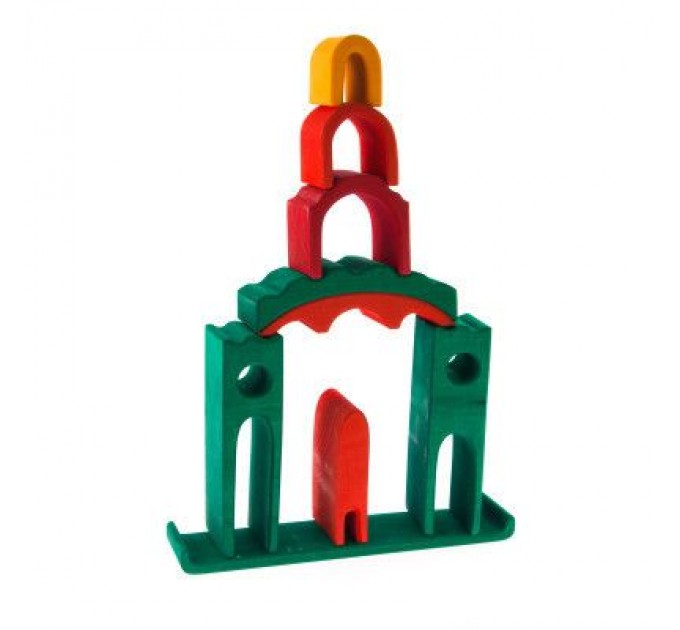 Nic Конструктор Nic деревянный Все в замке зеленый (NIC523269)