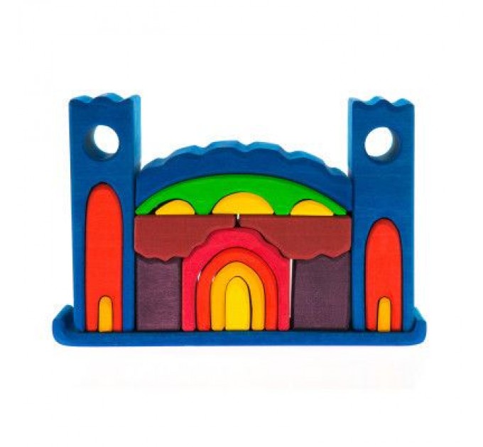 Nic Конструктор Nic деревянный Все в замке синий (NIC523268)