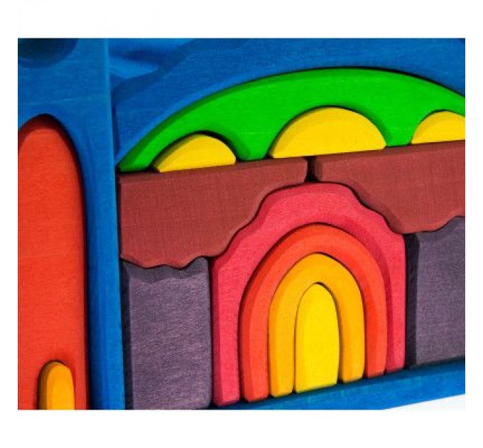 Nic Конструктор Nic деревянный Все в замке синий (NIC523268)