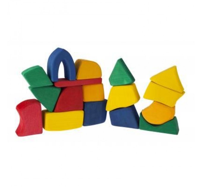 Nic Конструктор Nic деревянный маленький цветной 17 эл. (NIC523288)