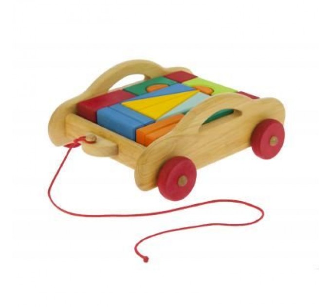 Nic Конструктор Nic деревянный Тоскана с тележкой 17 эл. (NIC523316)