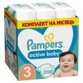 Pampers Підгузки Pampers Active Baby Midi Розмір 3 (6-10 кг) 208 шт (8001090910745)