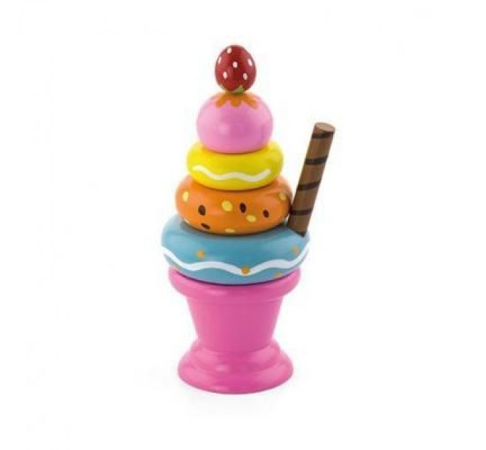 Viga Toys Ігровий набір Viga Toys Морозиво з фруктами. Полуничка (51321)