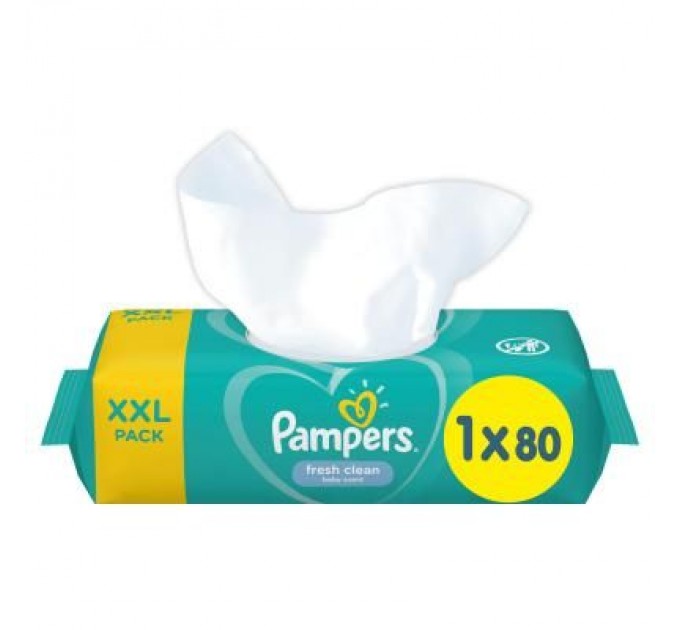 Pampers Дитячі вологі серветки Pampers Sens 80 шт (8001841041421)