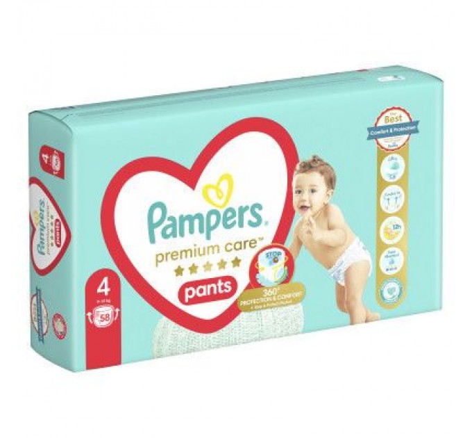 Pampers Підгузки Pampers Premium Care Pants Maxi Розмір 4 58 шт (8001090759993)