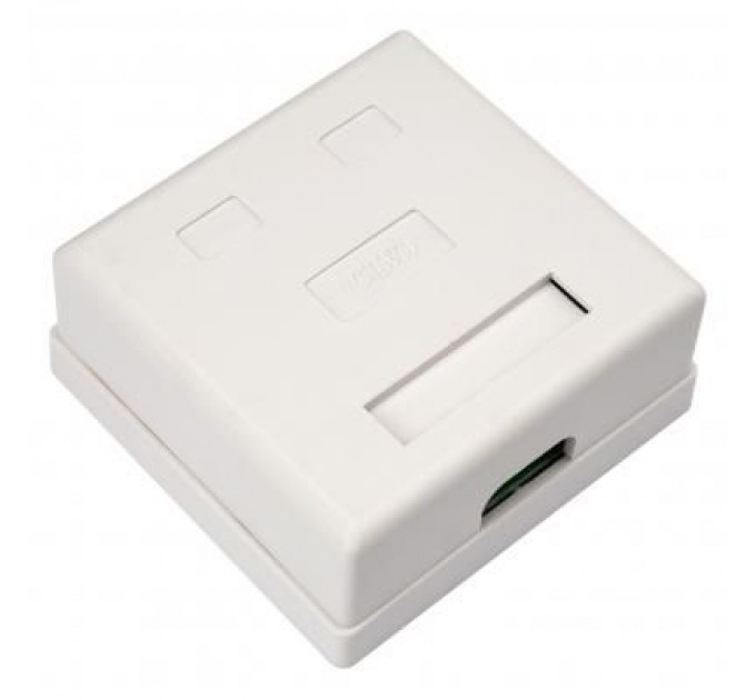 Комп'ютерна розетка RJ45x2 UTP cat.5e 8P8C Vinga (VCPRJ45O2)