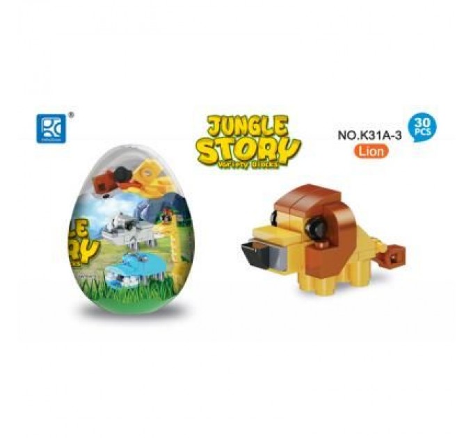 Конструктор Mindbox JUNGLE STORY в яйце в асорт (K31A)
