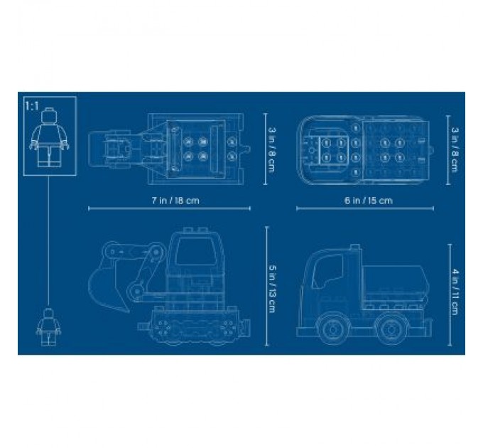 Конструктор LEGO Вантажівка і гусеничний екскаватор (10931)