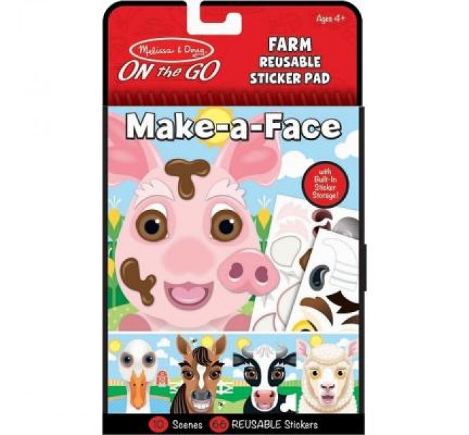 Melissa&Doug Набір для творчості Melissa&Doug Блокнот з багаторазовими наліпками Ферма (MD30511)