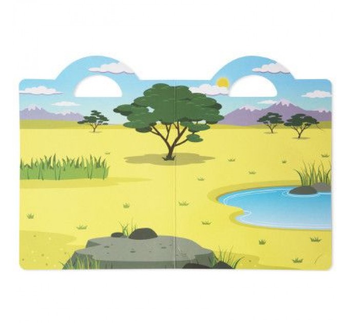 Melissa&Doug Набір для творчості Melissa&Doug Об'ємні багаторазові наліпки Сафарі (MD9106)
