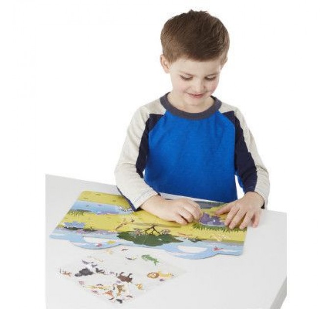 Melissa&Doug Набір для творчості Melissa&Doug Об'ємні багаторазові наліпки Сафарі (MD9106)