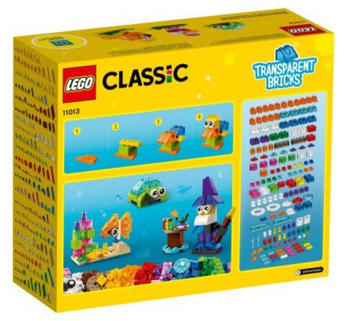 LEGO Конструктор LEGO Classic Прозорі кубики для творчості (11013)